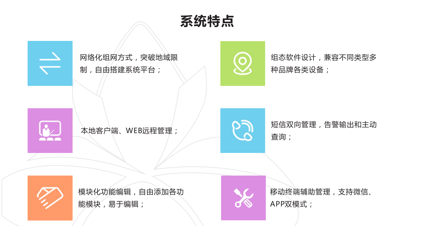 機(jī)房監(jiān)控系統(tǒng)功能